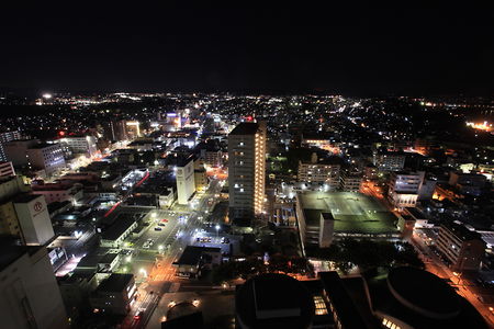 水戸市街地の夜景