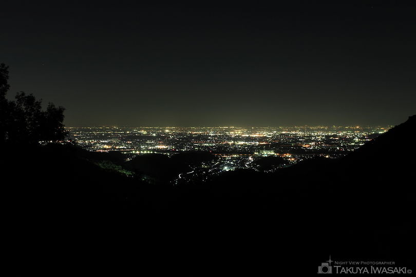 大岩山 西公園駐車場の夜景スポット写真（1）