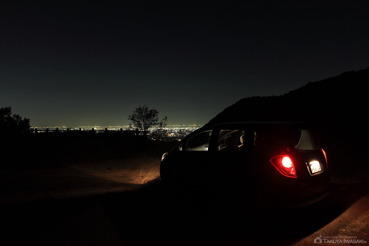 大岩山 西公園駐車場の夜景スポット写真（2）