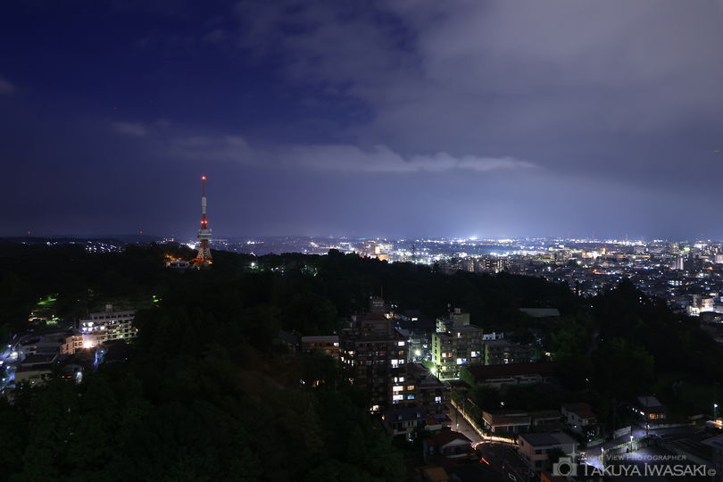 栃木県庁 展望ロビーの夜景スポット写真（3）