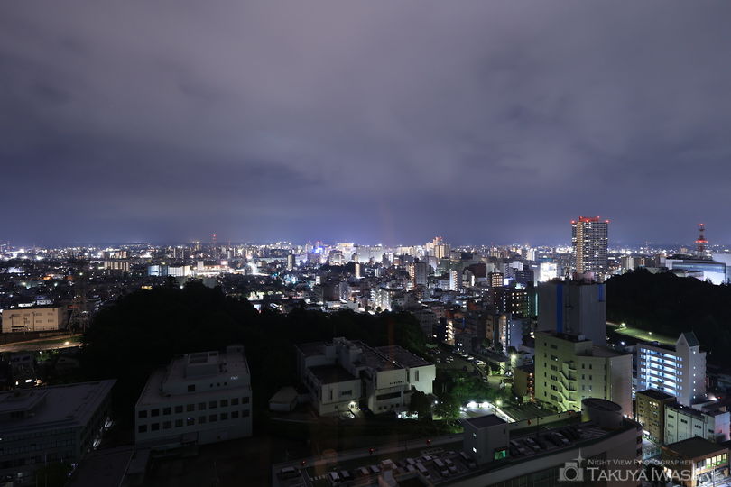 栃木県庁 展望ロビーの夜景スポット写真（4）