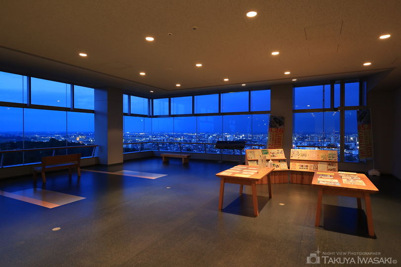 栃木県庁 展望ロビーの夜景スポット写真（5）