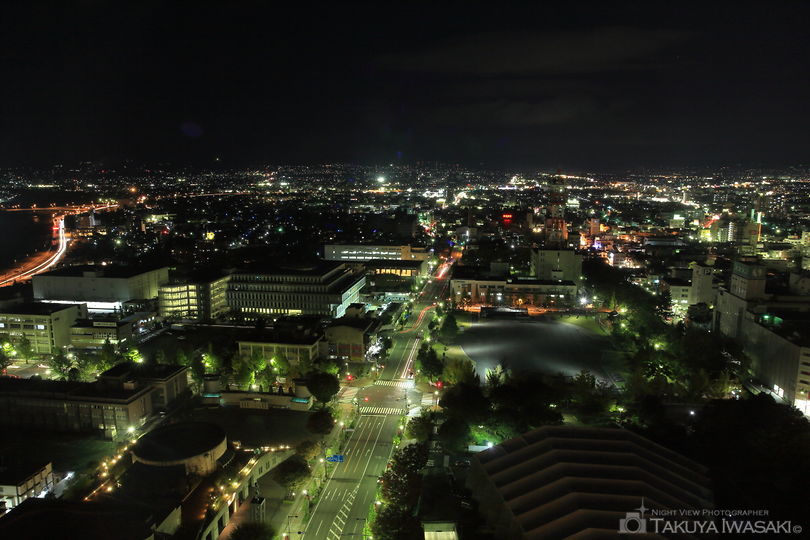 高崎市役所 展望ロビーの夜景スポット写真（1）