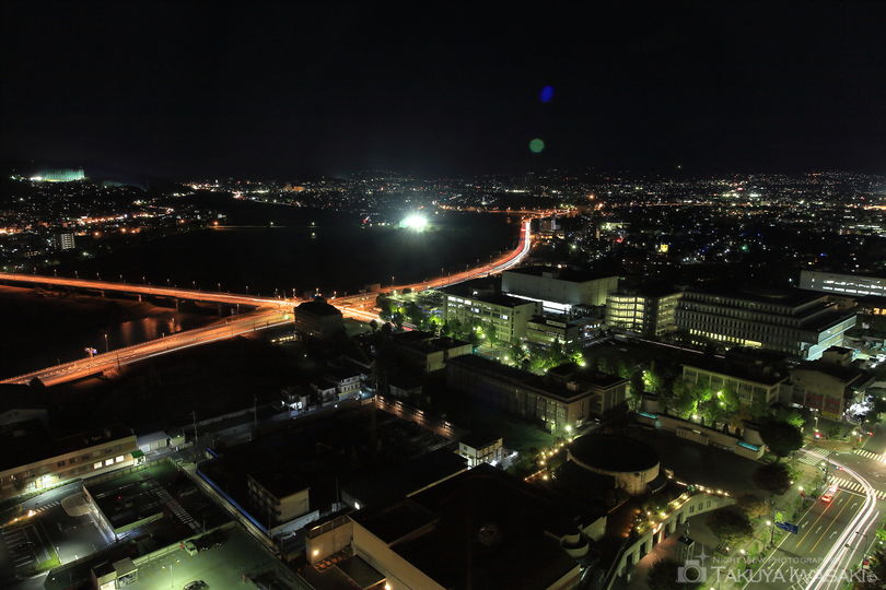 高崎市役所 展望ロビーの夜景スポット写真（2）