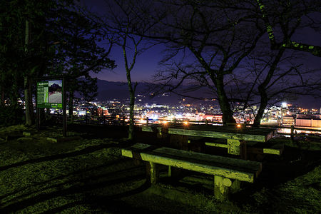 羊山公園 見晴らしの丘の夜景スポット写真（6）class=
