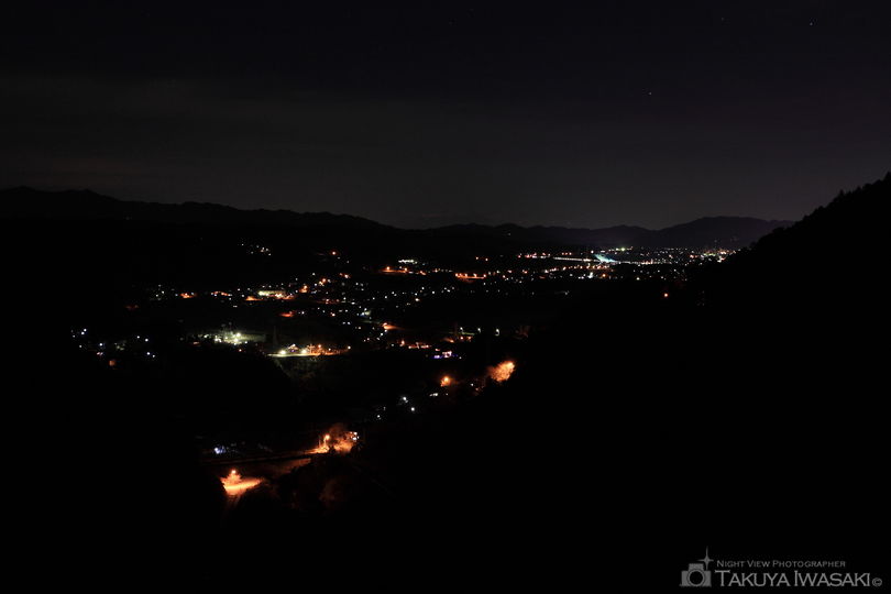 浦山ダムの夜景スポット写真（1）