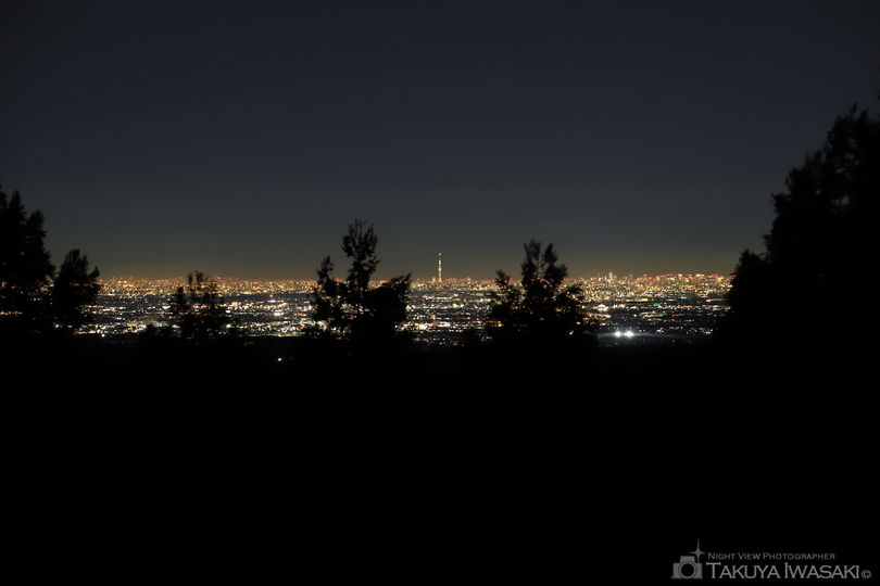 登谷山の夜景スポット写真（3）