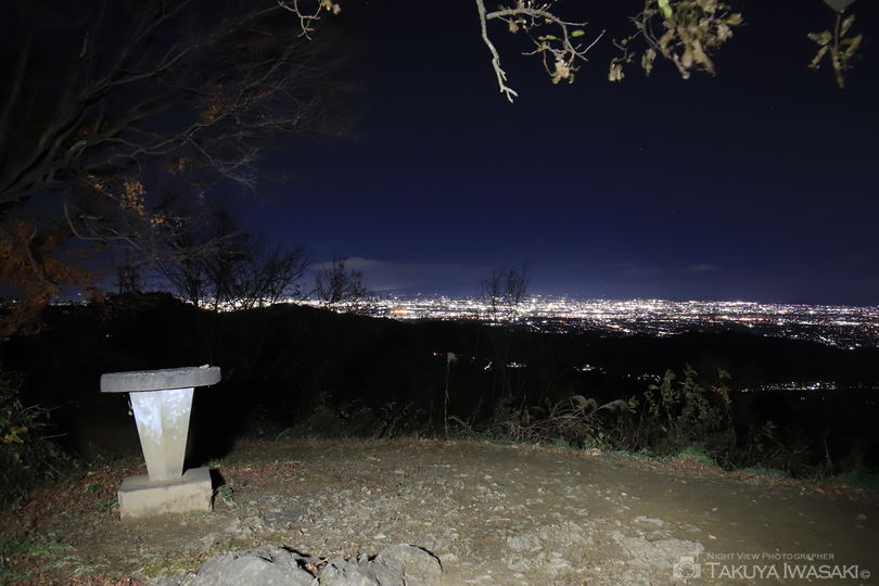 登谷山の夜景スポット写真（4）