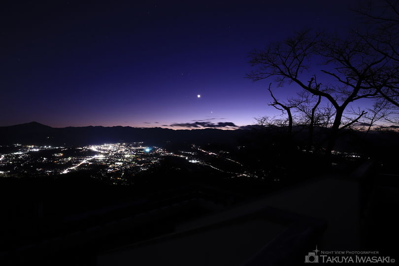 美の山公園の夜景スポット写真（2）