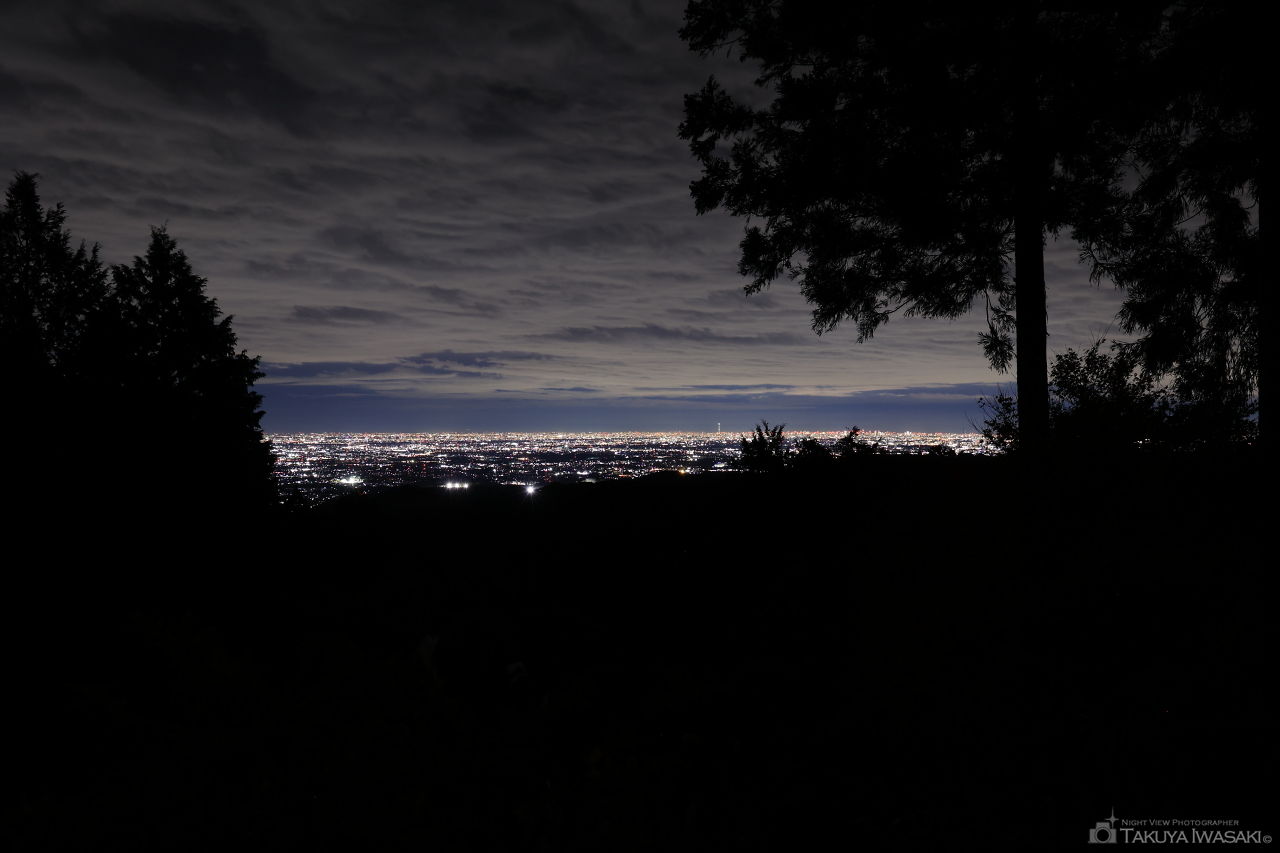 黒山展望台の夜景スポット写真（1）