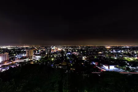 きみさらずタワー（太田山公園）の夜景