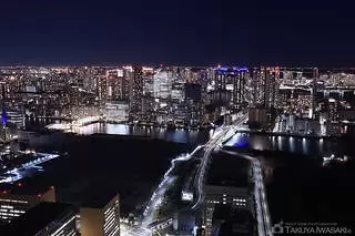 カレッタ汐留電通本社ビル 展望ロビー の夜景