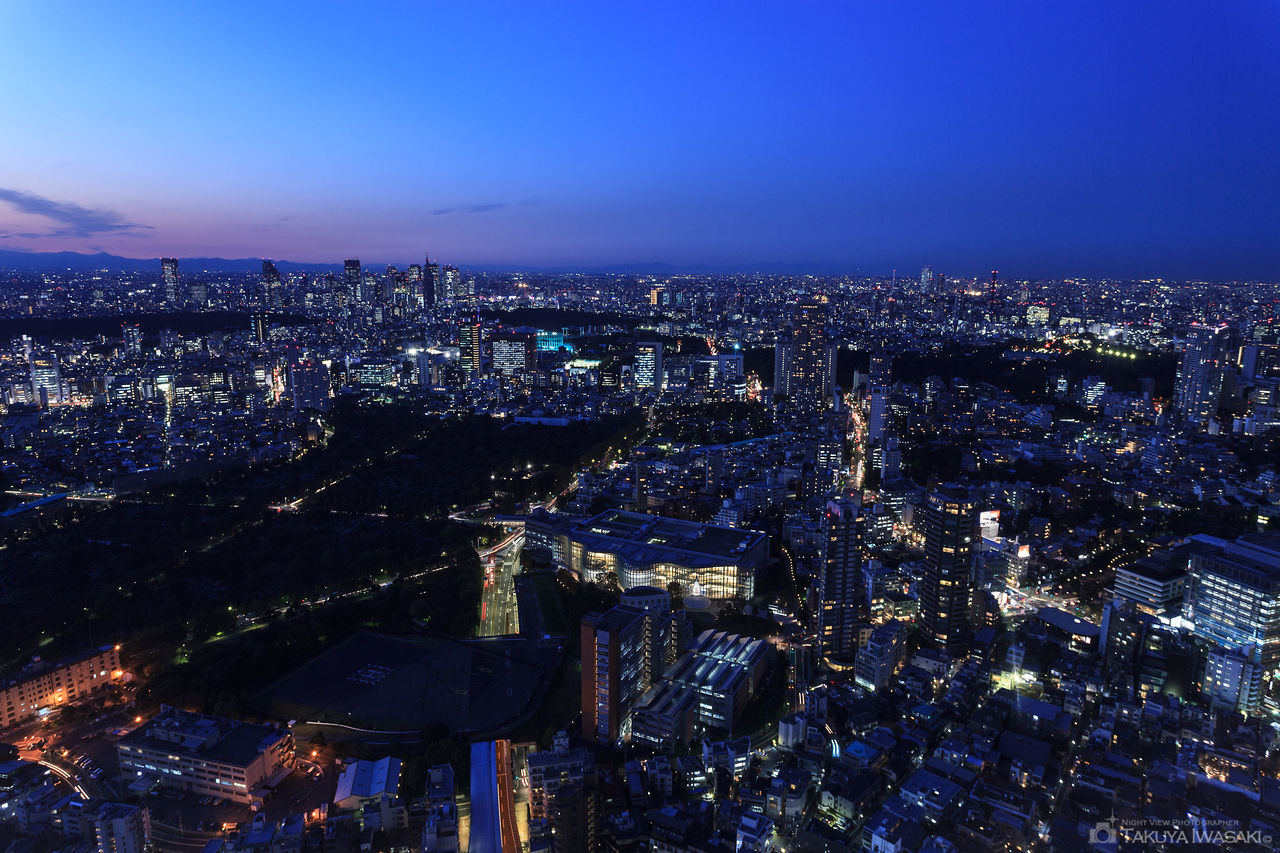 渋谷・新宿方面の夜景