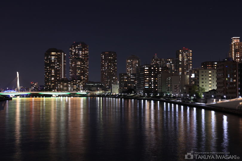 勝鬨橋の夜景スポット写真（3）