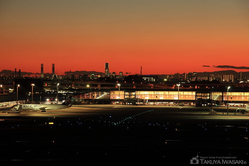 羽田空港 第1旅客ターミナル 展望デッキの夜景スポット写真（3）