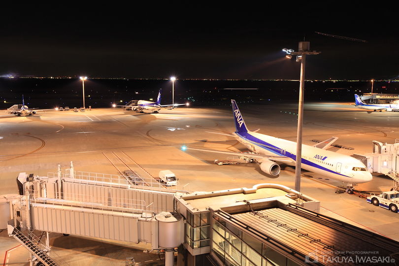 羽田空港 第2旅客ターミナル 展望デッキの夜景スポット写真（1）
