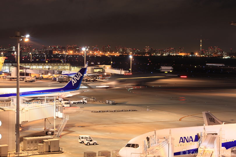羽田空港 第2旅客ターミナル 展望デッキの夜景スポット写真（2）