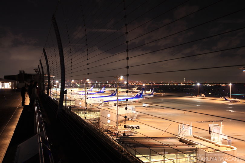 羽田空港 第2旅客ターミナル 展望デッキの夜景スポット写真（3）