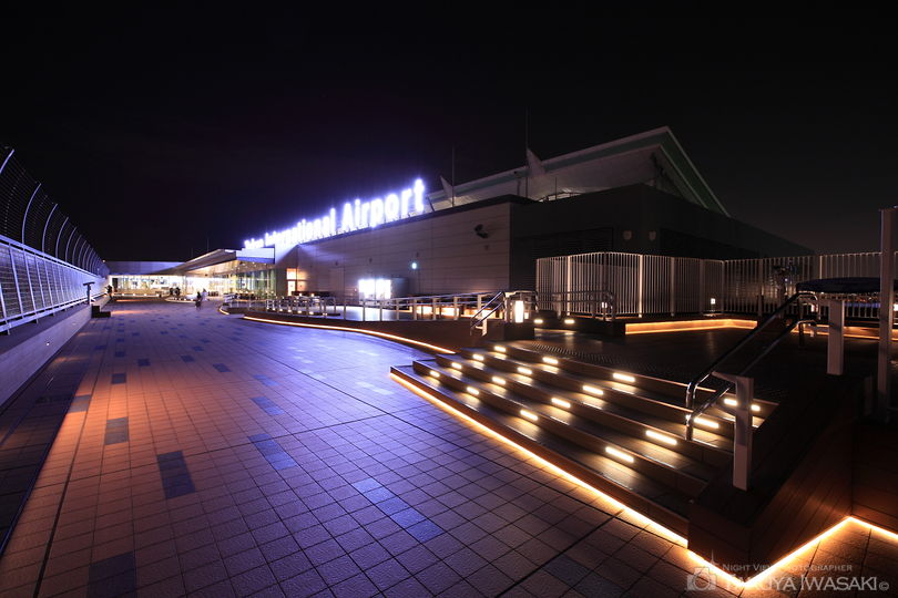 羽田空港 国際線ターミナル 展望デッキの夜景スポット写真（5）