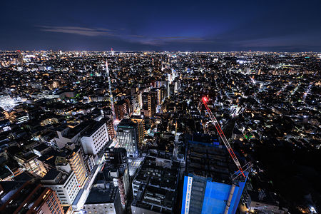 キャロットタワーの夜景スポット写真（2）class=
