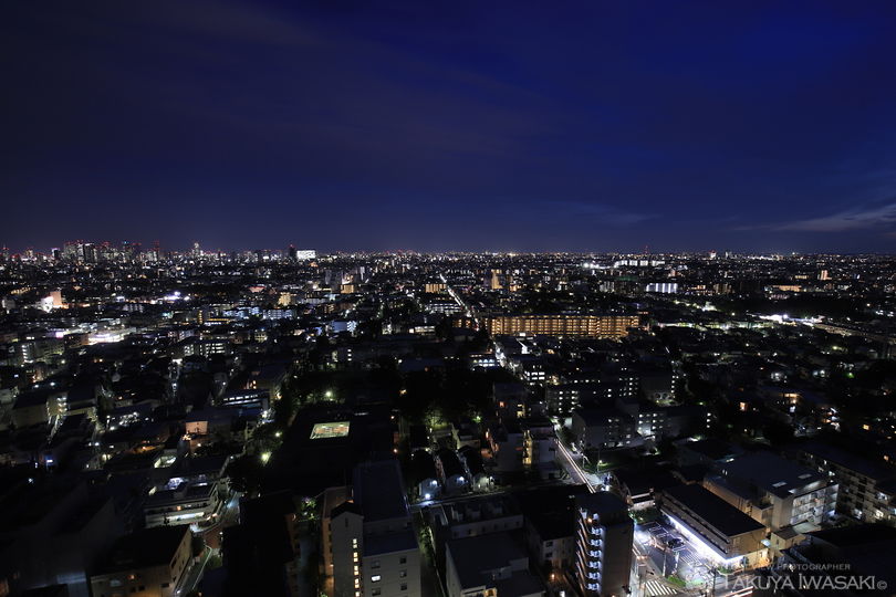 練馬区役所 展望ロビーの夜景スポット写真（2）
