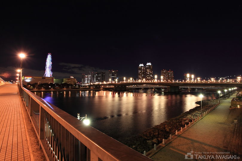 あけみ橋の夜景スポット写真（1）