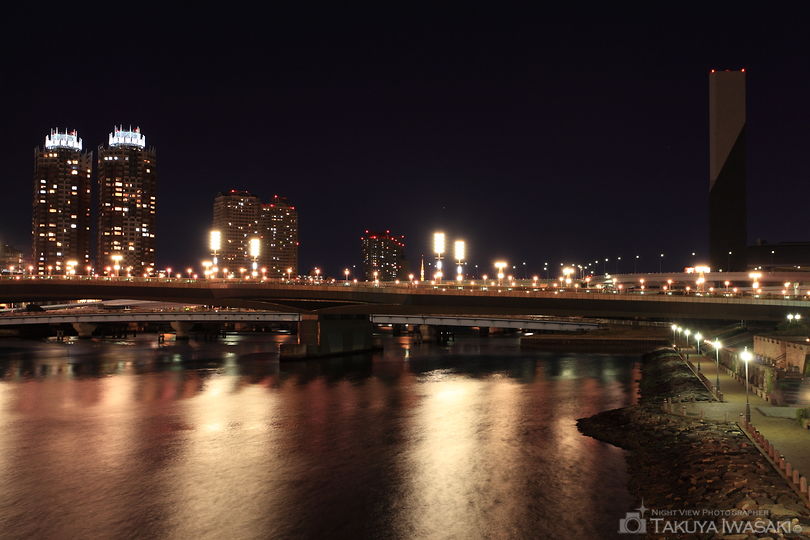 あけみ橋の夜景スポット写真（2）