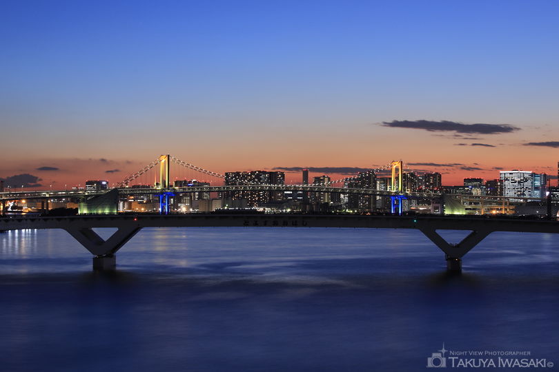 晴海大橋 西側の夜景スポット写真（1）