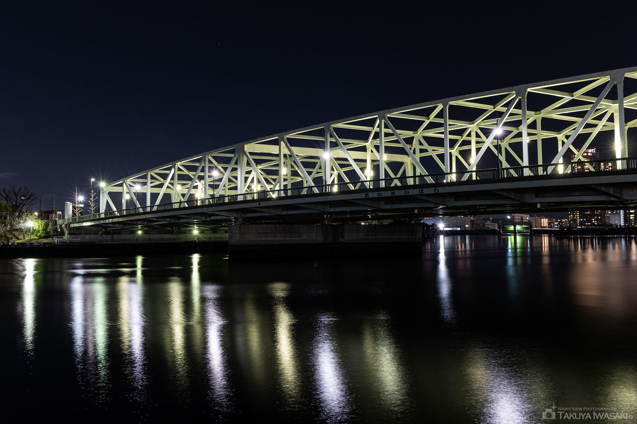 石川島公園　相生橋付近の夜景スポット写真（4）