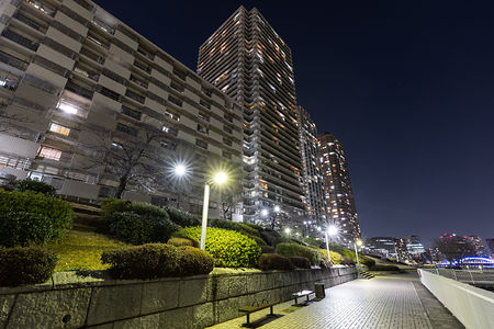 石川島公園　相生橋付近の夜景スポット写真（6）class=