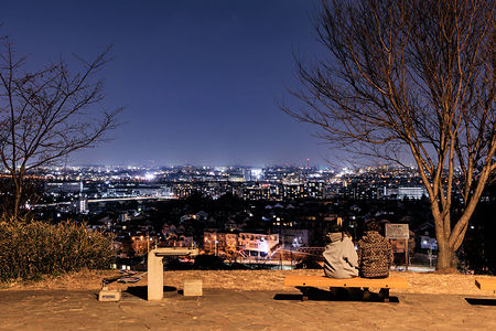 都立桜ヶ丘公園 ゆうひの丘の夜景スポット写真（5）class=