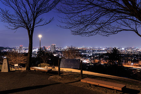 都立桜ヶ丘公園 ゆうひの丘の夜景スポット写真（6）class=