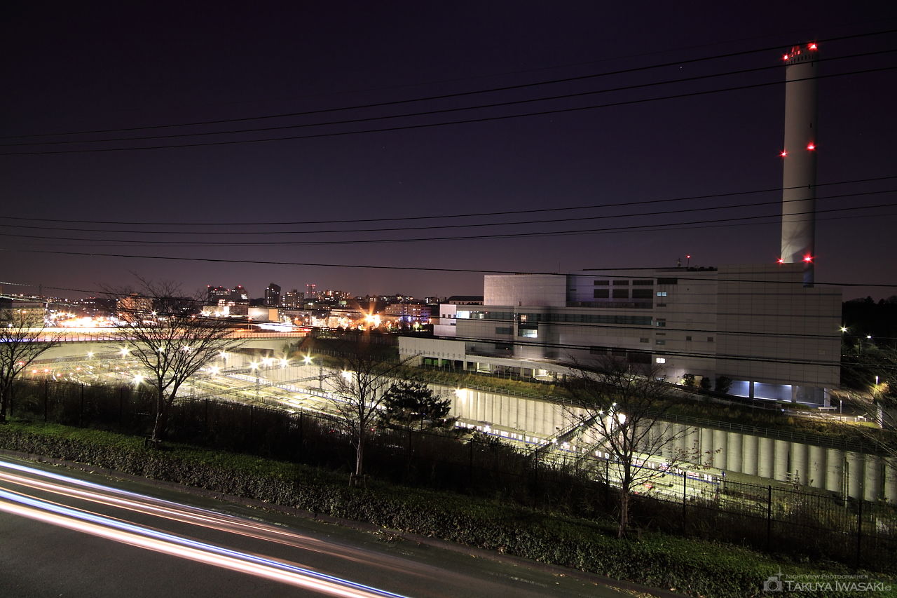 よこやまの道 唐木田車庫付近の夜景スポット写真（2）