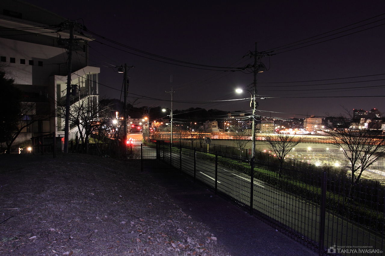 よこやまの道 唐木田車庫付近の夜景スポット写真（3）