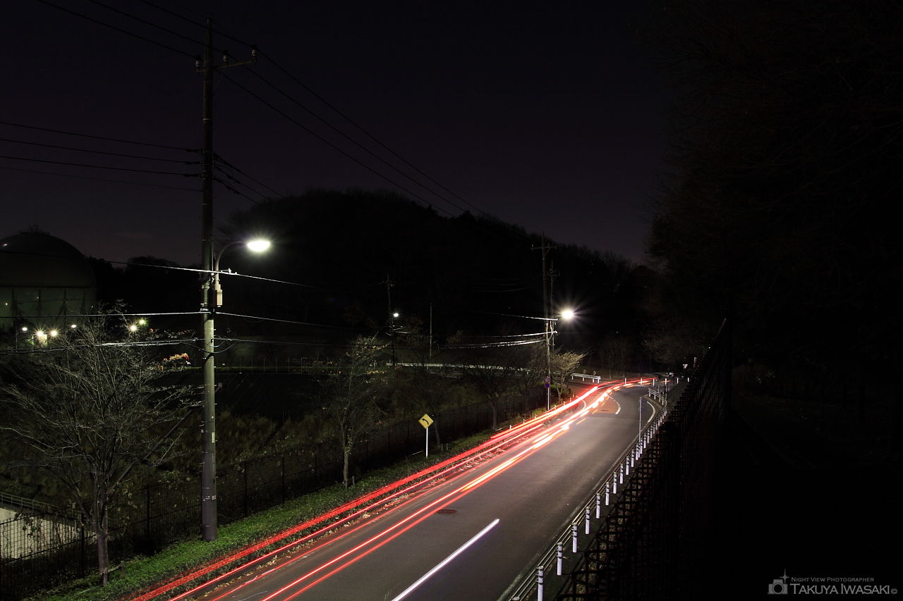 よこやまの道 唐木田車庫付近の夜景スポット写真（4）