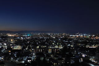 調布市文化会館たづくり 展望ロビーの夜景スポット写真（2）class=
