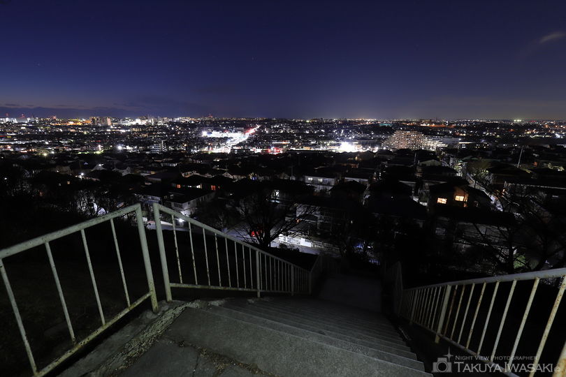 みはらし公園 階段下の夜景スポット写真（5）