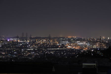 平山住宅方面の夜景