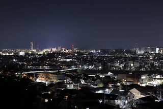 おくやま公園の夜景スポット写真（1）class=