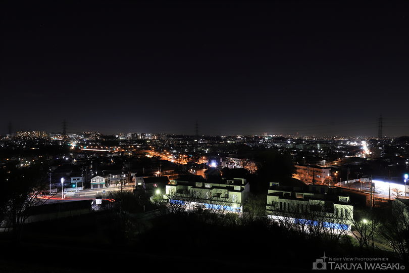 おくやま公園の夜景スポット写真（2）