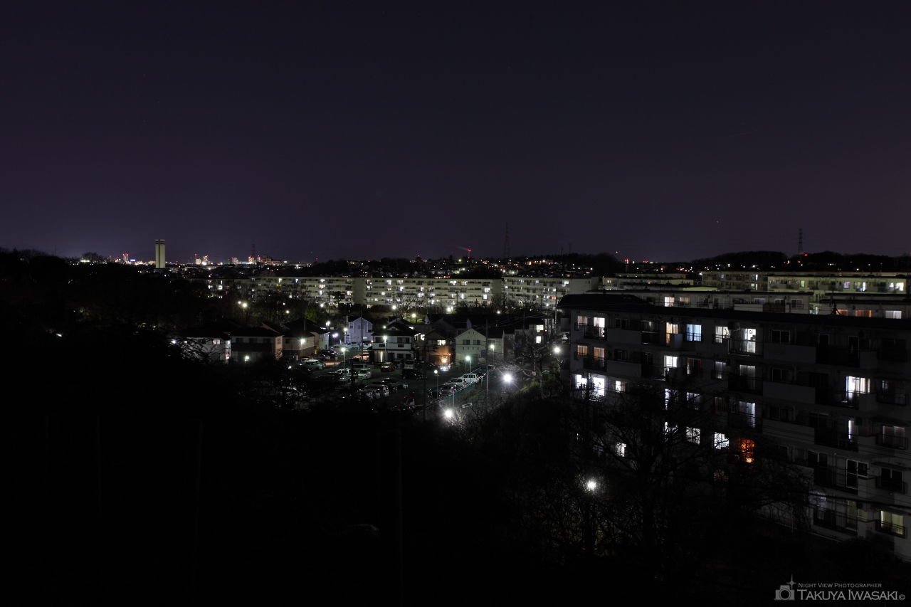 藤の台団地裏の夜景スポット写真（2）