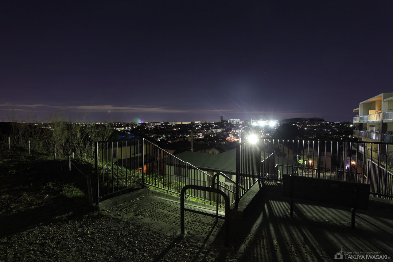 鶴川台尾根緑地（西側）の夜景スポット写真（4）