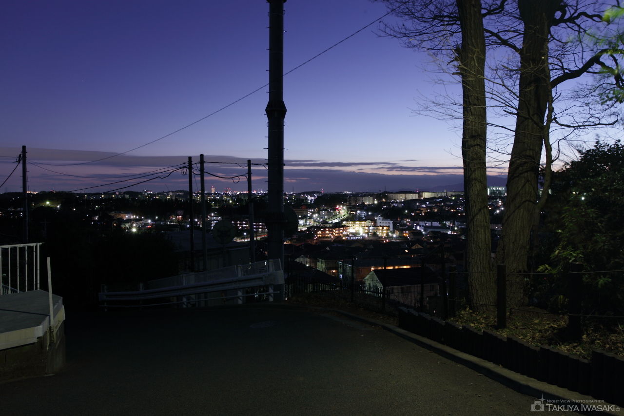 鶴川台尾根緑地（東側）の夜景スポット写真（3）