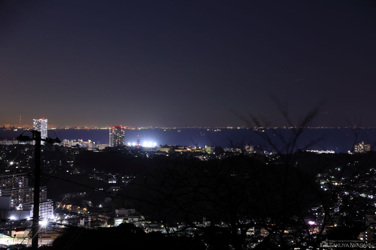 衣笠山公園の夜景スポット写真（1）