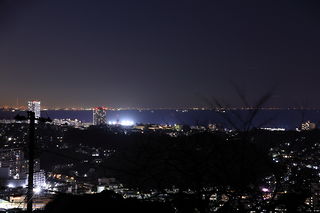 衣笠山公園の夜景スポット写真（1）class=