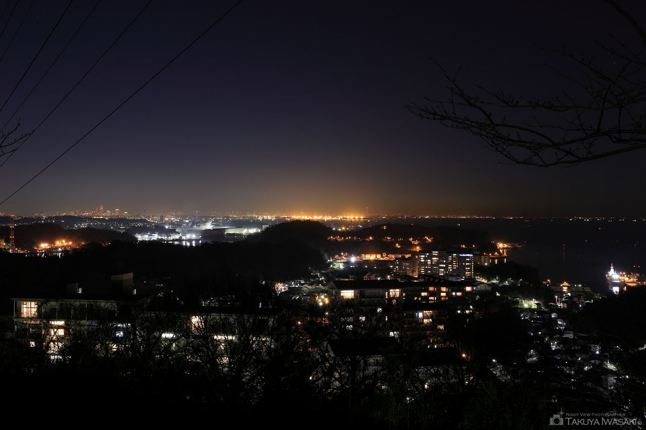 塚山公園 港が見える丘の夜景スポット写真（2）