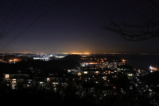 塚山公園 港が見える丘の夜景スポット写真（2）class=