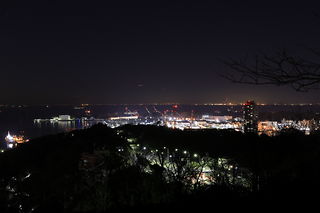 塚山公園 港が見える丘の夜景スポット写真（3）class=