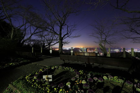塚山公園 港が見える丘の夜景スポット写真（4）class=