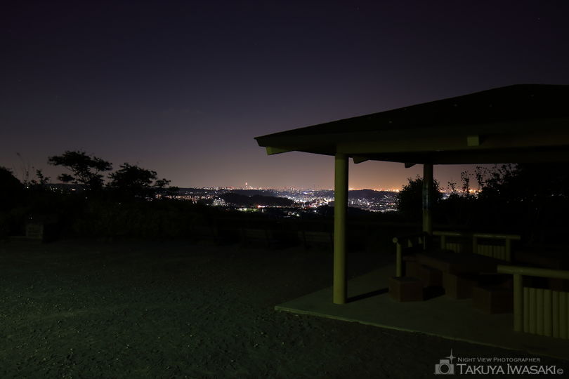 鷹取山公園 展望広場の夜景スポット写真（3）